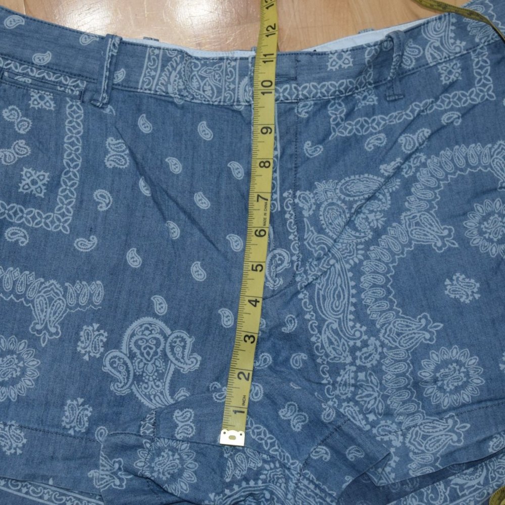 POLO RALPH LAUREN Women's Sz 14 Chambray Chino Shorts - EXCELLENT CONDITION - Picture 6 of 8